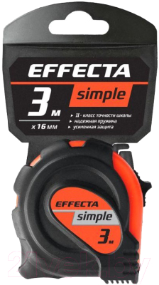 Рулетка Effecta Simple 16мм / 570316 - фото