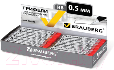 Набор грифелей для карандаша Brauberg Hi-Polymer / 180445