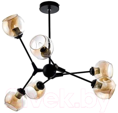 Люстра Aitin-Pro НПБ C867/6 (черный/коричневый) - фото