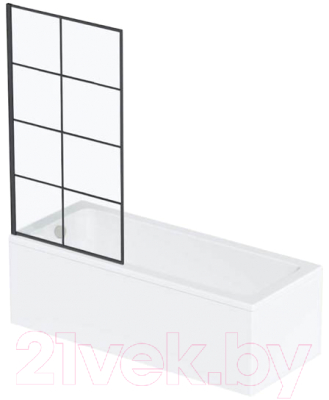 Стеклянная шторка для ванны Calani W0001