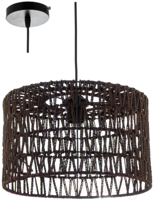 Потолочный светильник Aitin-Pro НСБ D153/1 (черный/коричневый) - фото