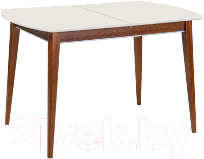 Обеденный стол ТехКомПро Арека ПО 80x140-180 / 121717 (бук/тон 1/подстолье тон 6/ножка 7) - фото