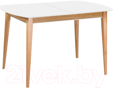 Обеденный стол ТехКомПро Арека ПО 80x140-180 / 121713 (бук/тон 1/подстолье тон 2/ножка 7) - фото
