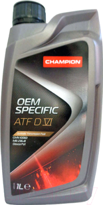 Трансмиссионное масло Champion Oil OEM Specific ATF D VI / 8205705 - фото