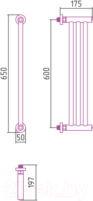 Полотенцесушитель водяной Сунержа Хорда 60x19.5 / 31-4124-0600