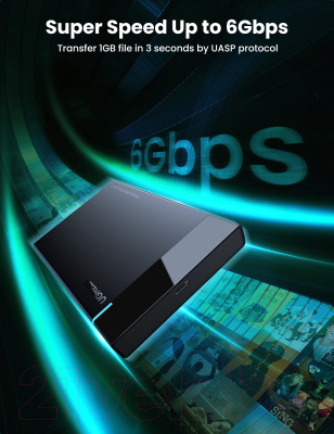 Бокс для жесткого диска Ugreen US221 / 50743