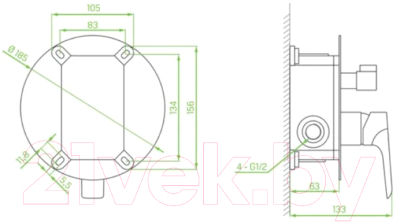 Смеситель Laveo BLE60PD
