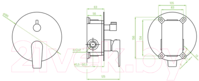 Смеситель Laveo BAH60PD