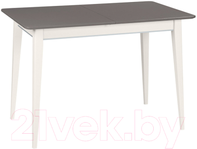 Обеденный стол ТехКомПро Арека ПР 80x120-160 / 121743 (дуб/тон шале/подстолье тон 1/ножка 7) - фото