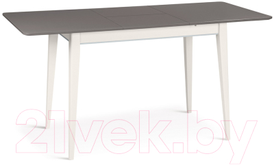 Обеденный стол ТехКомПро Арека ПР 80x120-160 / 121743 (дуб/тон шале/подстолье тон 1/ножка 7)