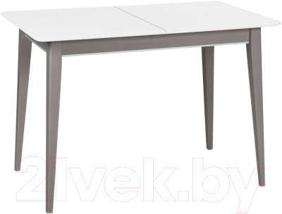 Обеденный стол ТехКомПро Арека ПР 80x110-150 / 121740 (дуб/тон 1/подстолье тон шале/ножка 7) - фото