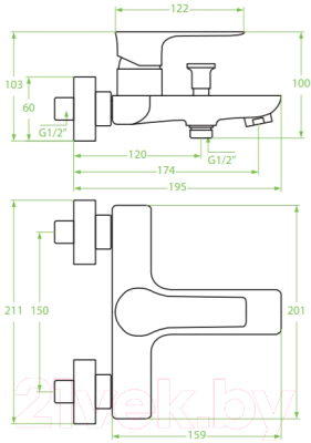 Смеситель Laveo BLL610D