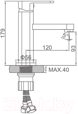Смеситель Ledeme L1033B