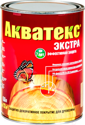 Защитно-декоративный состав Акватекс Экстра - фото