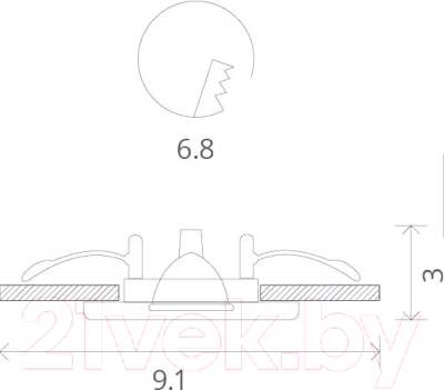 Потолочный светильник Arte Lamp Aqua A2024PL-1AB