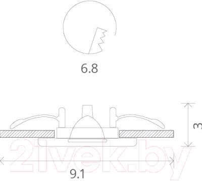 Потолочный светильник Arte Lamp Aqua A2024PL-1SS