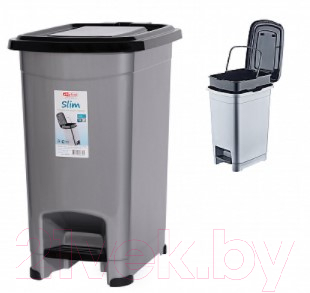 Контейнер для мусора Эльфпласт Slim EP557