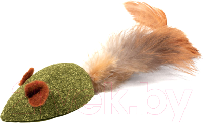 Игрушка для кошек Triol Мышка с перьями / 22171049 - фото