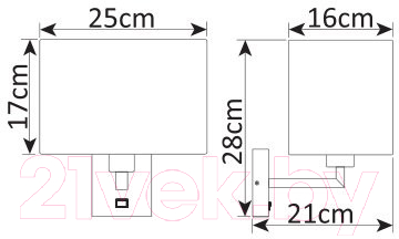 Бра Arte Lamp Cubes A9248AP-1AB