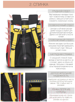 Школьный рюкзак Grizzly RAn-183-2