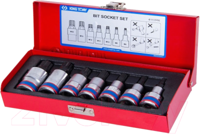 Набор головок слесарных King TONY 4117PR - фото