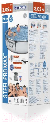 Каркасный бассейн Bestway Steel Pro Max 56408 (305х76)
