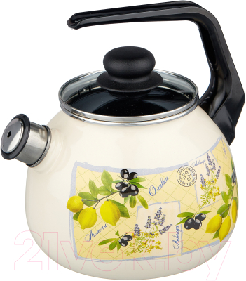 Чайник со свистком Appetite Citrus 4с209я - фото