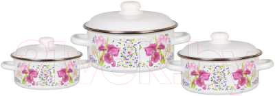 Набор кастрюль СтальЭмаль Мозаика 1КВ051M  - фото