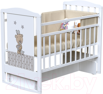 Детская кроватка VDK Love Me колесо-качалка с маятником - фото