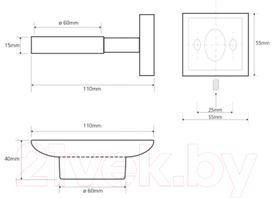 Мыльница Bemeta 132108042