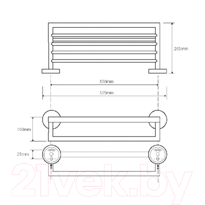 Полка для полотенца Bemeta 104219072