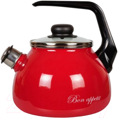 Чайник со свистком СтальЭмаль Bon appetit 1RC12 - фото
