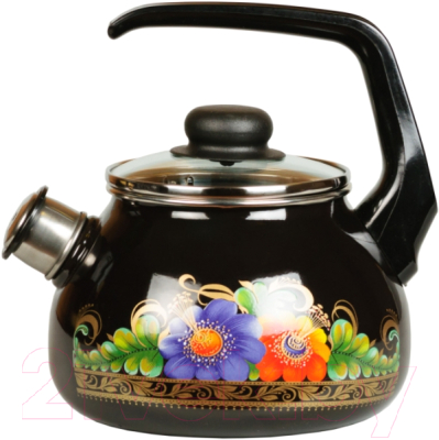 Чайник со свистком СтальЭмаль Вологда 4с210я - фото