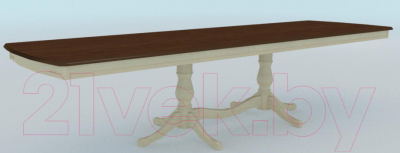 Обеденный стол ТехКомПро Нарцисс БП 2000 (дуб/тон 9/тон царги 1)