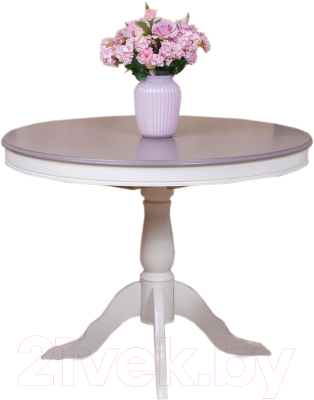 Обеденный стол ТехКомПро Эдельвейс К1000 (бук тон шале/подстолье тон 1) - фото