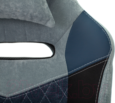 Кресло геймерское Бюрократ Zombie Viking 6 Knight (серо-голубой)