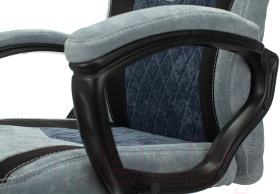 Кресло геймерское Бюрократ Zombie Viking 6 Knight (серо-голубой)