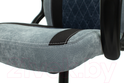 Кресло геймерское Бюрократ Zombie Viking 6 Knight (серо-голубой)