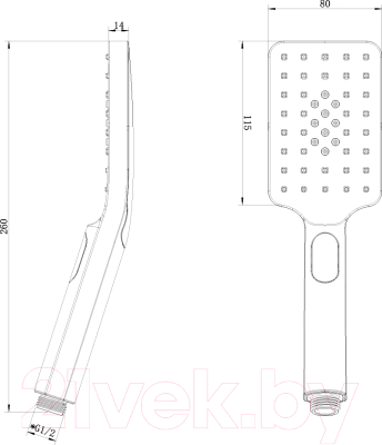 Лейка ручного душа LEMARK LM8123GM