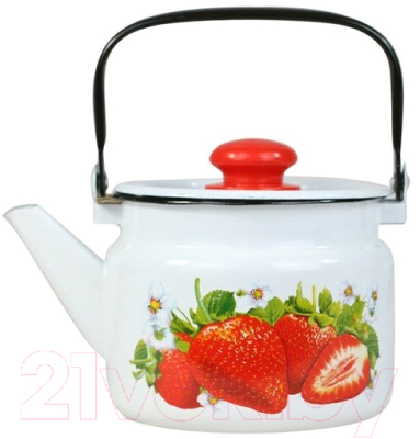 Чайник Лысьвенские эмали Сочная клубника С-27104 П2 - фото