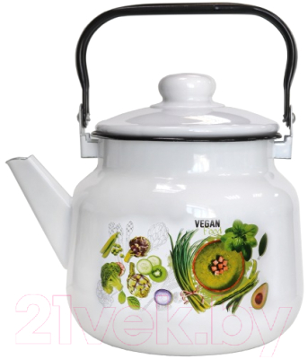 Чайник Эмаль Веган 01-2713/4М - фото