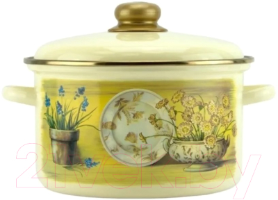 Кастрюля Эмаль Кантри-Д 21-1610/6 - фото