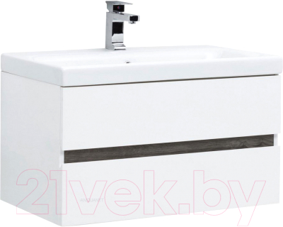 Тумба с умывальником Aquanet Беркли 80 254290+ S-UM-MOD80/1 - фото