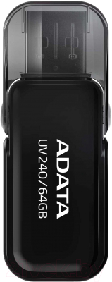 Usb flash накопитель A-data DashDrive UV240 Black 64GB - фото