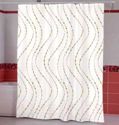 Шторка-занавеска для ванны Miranda Wavy Beige