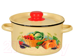 Кастрюля СтальЭмаль Урожай 1с15с/1  - фото