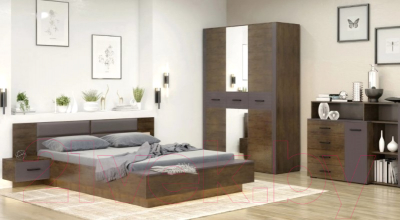 Тумба Bravo Мебель Куба 1дв 4ящ без приставки