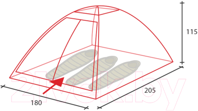 Палатка Golden Shark Simple 3 / GS-SIMPLE-3