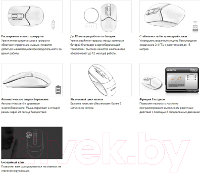 Мышь A4Tech Fstyler FG12