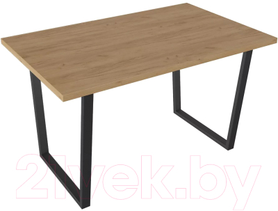 Обеденный стол ТриЯ Даллас тип 1 (черный/дуб крафт золотой) - фото